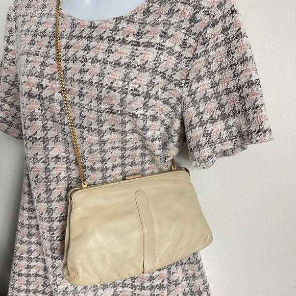 Bernard Nerson Paris crossbody bag David's Palm Beach made in France Milk color - Picture 2 of 9